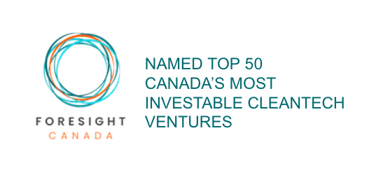 Named Top 50 Canada's Most Investable Cleantech Ventures
